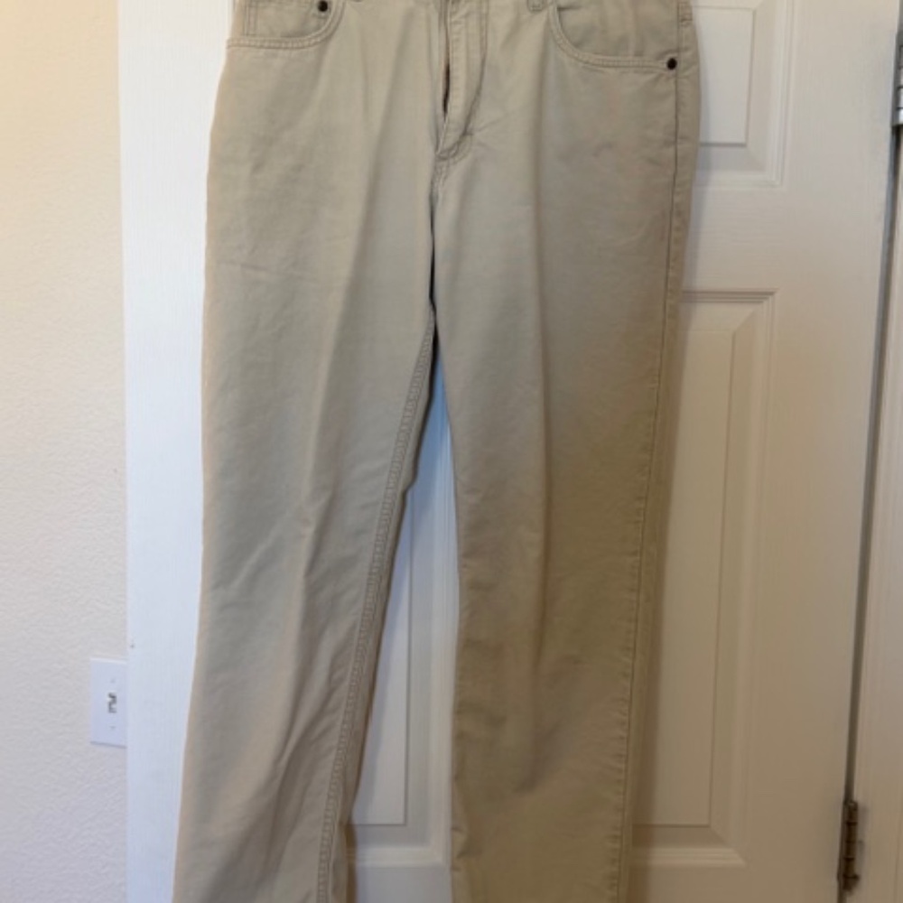 Bill's Khakis Bullard Twill 5 Pocket Jeans Straight Fit 33x30 Color Natural